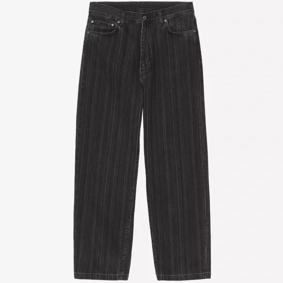 Carhartt WIP Men's Ryland Pant Black Striped Size 34 NWOT - Picture 2 of 4